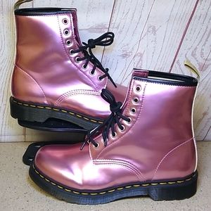 (NWOT) Dr. Marten's Vegan 'Pink Metallic' Women's Size 11